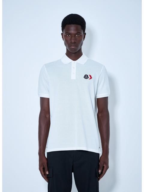 Moncler Moncler Men Piqué Polo Shirt With Logo Embroidery