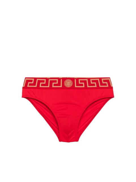 VERSACE Greca-waistband swim briefs