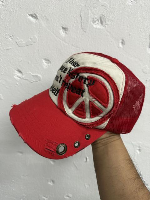 Other Designers Japanese Brand - VTG Peace Sign Hysteric Punk Style Trucker Hat