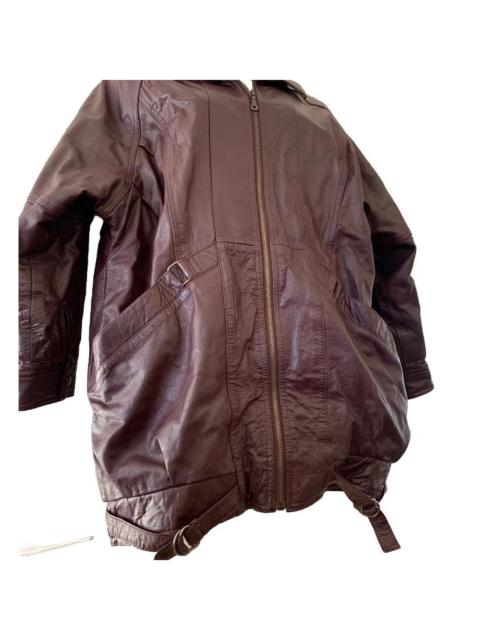 Other Designers Unique Vintage Women's Burgundy and Red Coat