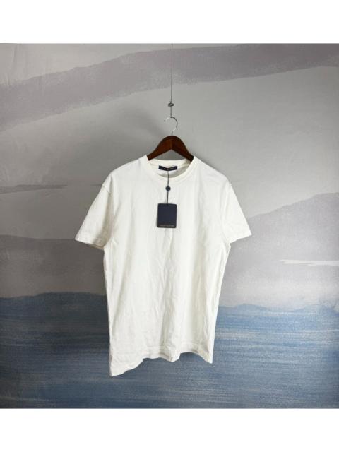 Louis Vuitton Louis Vuitton LV White Embossed Short-Sleeve Top