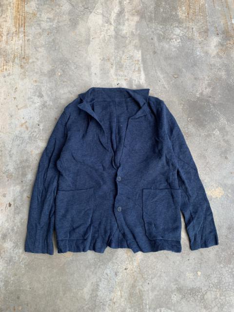 LACOSTE Lacoste Indigo Hemp Cotton Cardigan Jacket