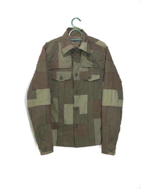 Other Designers Japanese Brand - Patchwork Military Jacket Overshirt