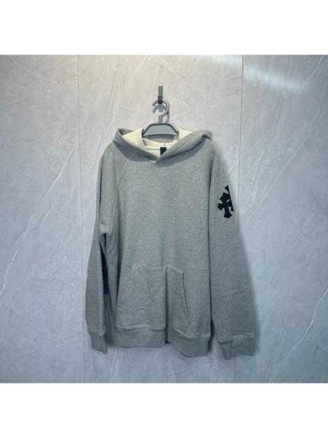Chrome Hearts Chrome Hearts Grey Leather Cross Hoodie