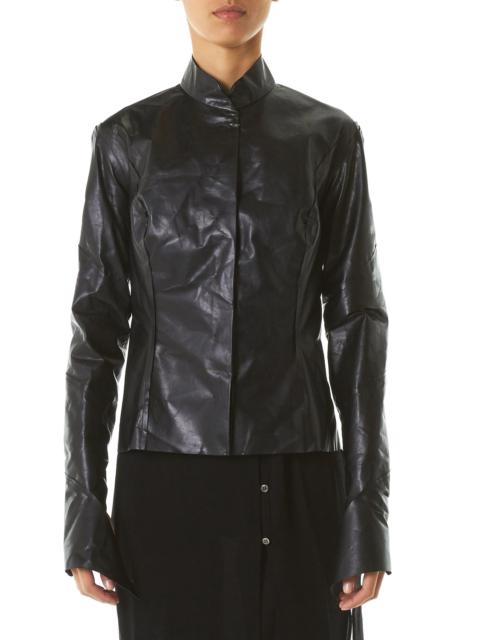 M.A+ Polished Leather Jacket