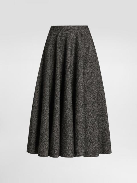 Dolce & Gabbana Wool blend dotted circle skirt