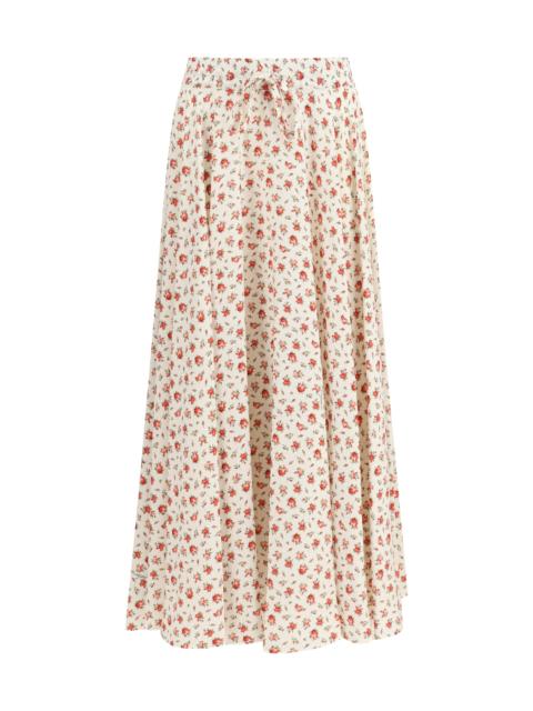 Dolce & Gabbana Dolce & Gabbana Women Floral Print Drawstring Midi Skirt