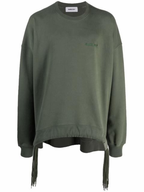 Ambush fringed-hem sweatshirt