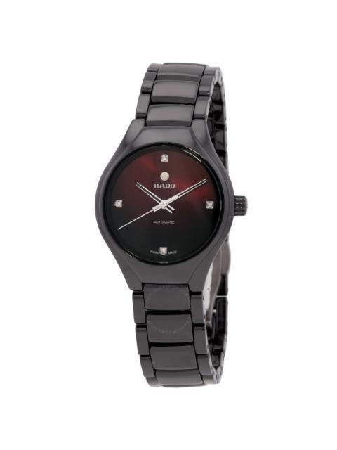 Rado - Rado True Round Automatic Diamond Red Dial Ladies Watch R27242742