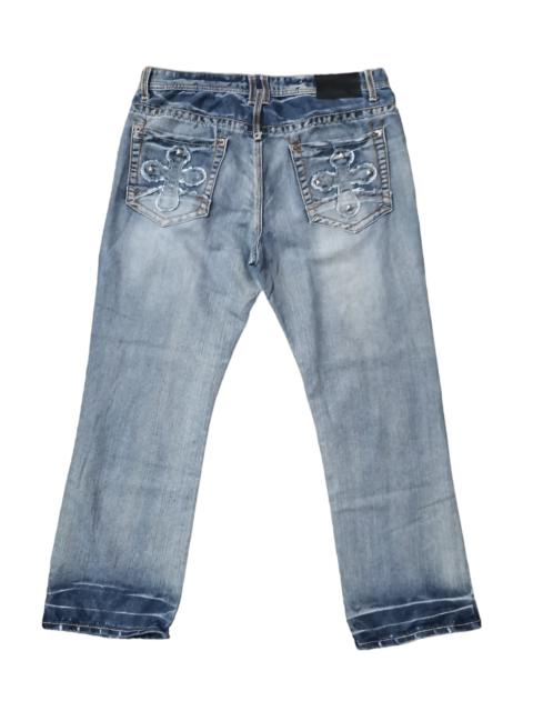 Other Designers Streetwear - Black Denim With CROSS Patch Design