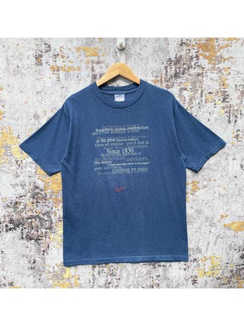 Other Designers Woolrich Woolen Mills - Vintage 90s Wool Rich Wording Tee Wool Rich American Luxury