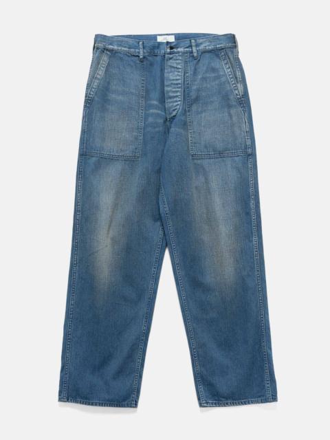 HERILL US Navy Denim Trousers Vintage Worn