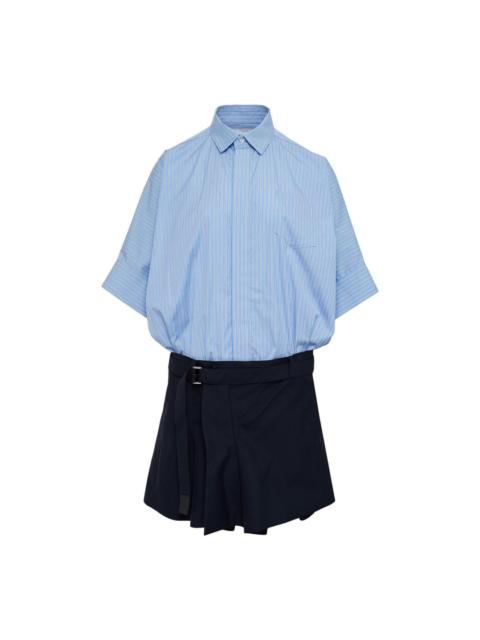sacai Poplin X Suiting Dress