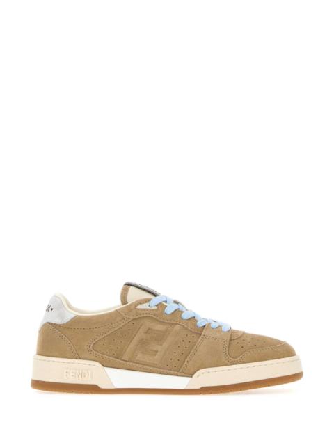 FENDI Fendi Men Cappuccino Suede Fendi Match Sneakers