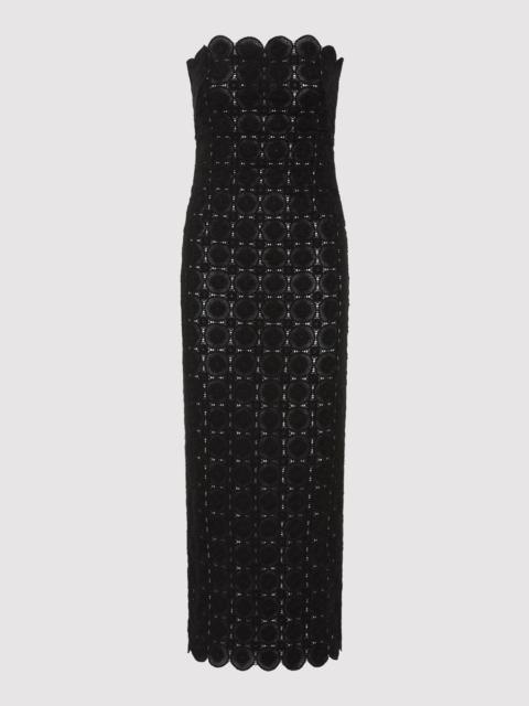 ST. AGNI Doily Column Dress - Black