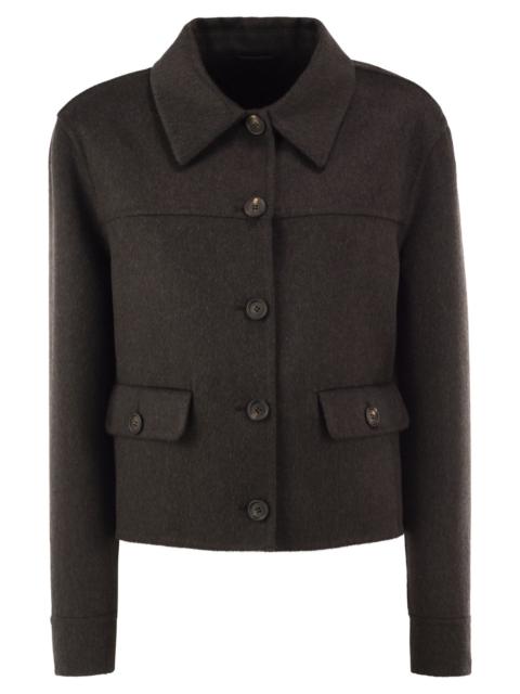 Brunello Cucinelli Brunello Cucinelli Women Cropped Cashmere Jacket With Monili Detail At The Back