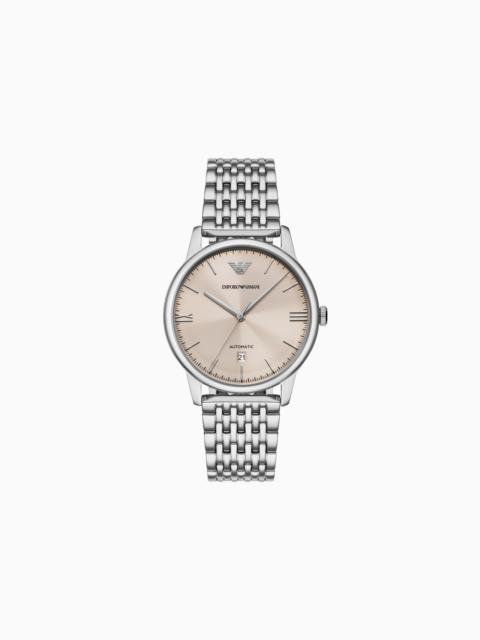 EMPORIO ARMANI AUTOMATIC STAINLESS STEEL WATCH