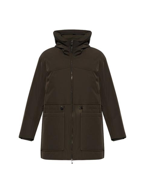 hooded down jacket