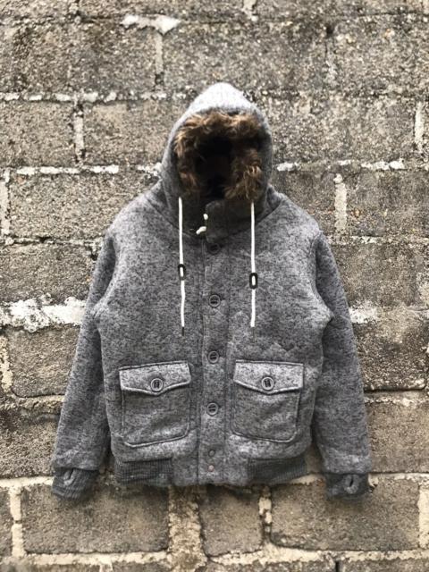 Other Designers 🔥Vintage Y2K Billabong Button Fur Hoodie Jacket