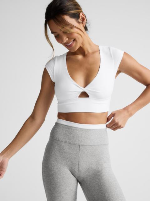 BEYOND YOGA Spacedye Get It Twisted Cropped Tee