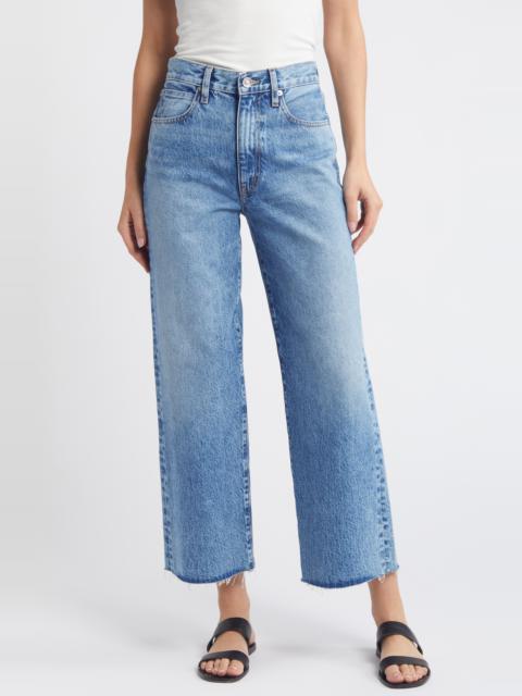 SLVRLAKE SLVRLAKE Grace High Waist Wide Leg Nonstretch Jeans in Lightning Strikes at Nordstrom
