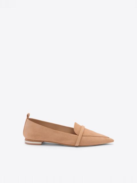 MALONE SOULIERS Dora Buff Suede Loafers