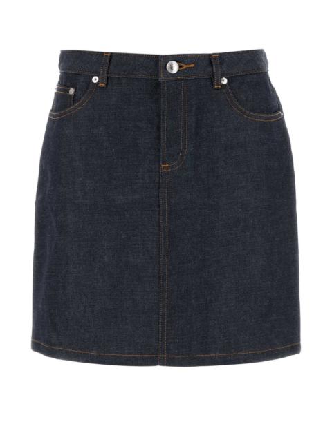 A.P.C. A.P.C. Women Denim Jupe Mini Skirt