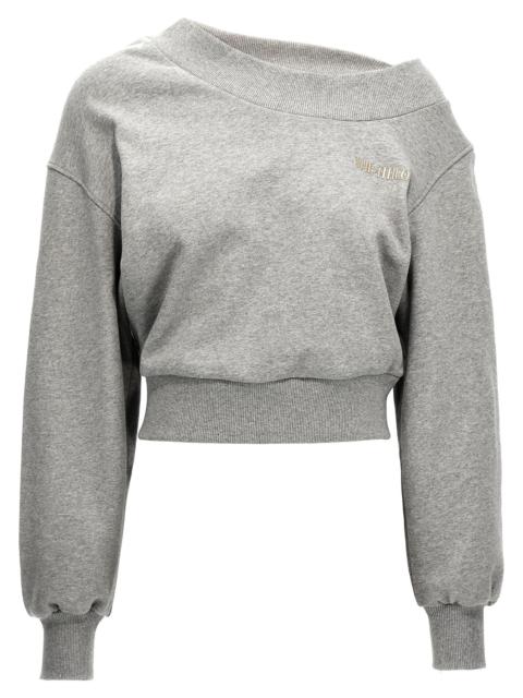 The Attico Women Crossed Logo Sweatshirt
