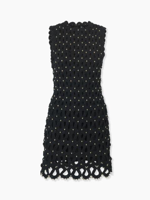 CAROLINA HERRERA Crocheted Sleeveless Mini Dress