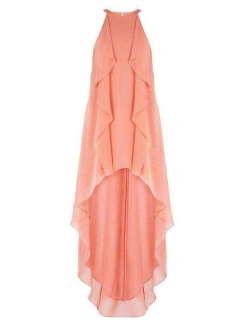 Other Designers Kelsia Cascade Ruffle Halter Dress IQI66D43-6R3