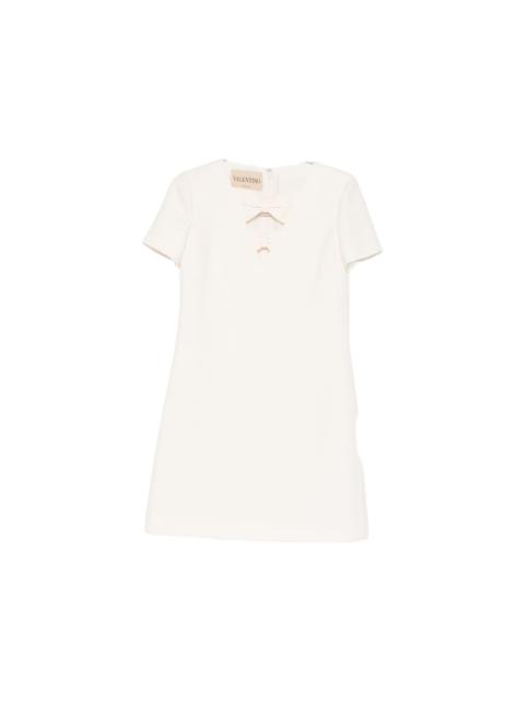 Valentino Wool And Silk Blend Short Dress