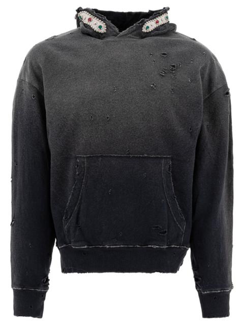 Kapital "studs Thriller Distressed" Hoodie