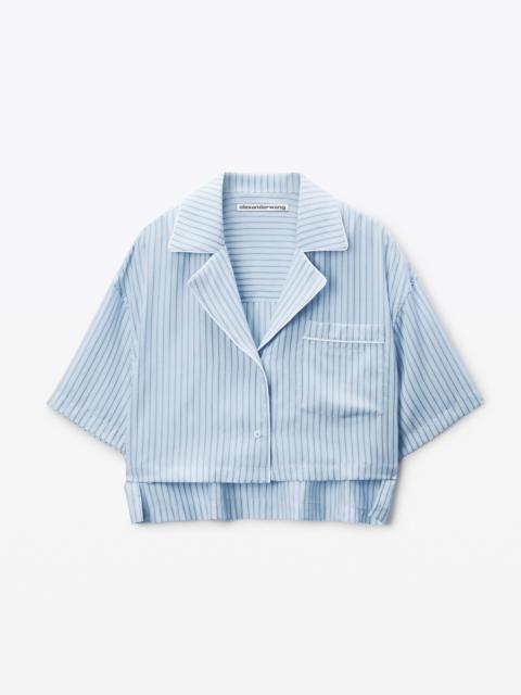 Alexander Wang Blue Pajama-Style Shirt