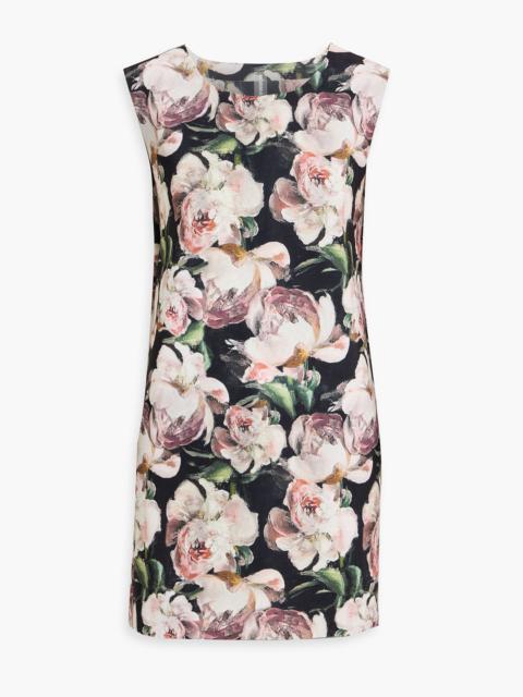 NORMA KAMALI Floral-print stretch-jersey mini dress
