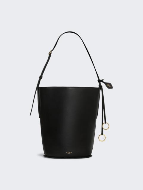 Alaïa Hip Small Bucket Bag In Calfskin Black