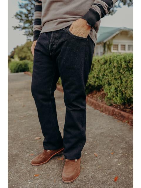 Iron Heart 16OZ SLUBBY SELVEDGE DENIM SUPER SLIM CUT JEANS - INDIGO OVERDYED BLACK IH-555S-SLBOD