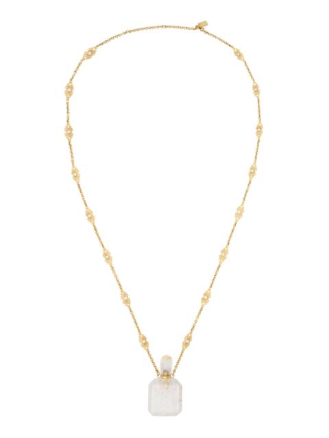 Chloé Chloé Elixir Brass, Crystal and Resin Necklace gold