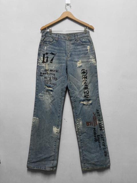Other Designers UO2 Painter Jeans Distressed Full print W32L44