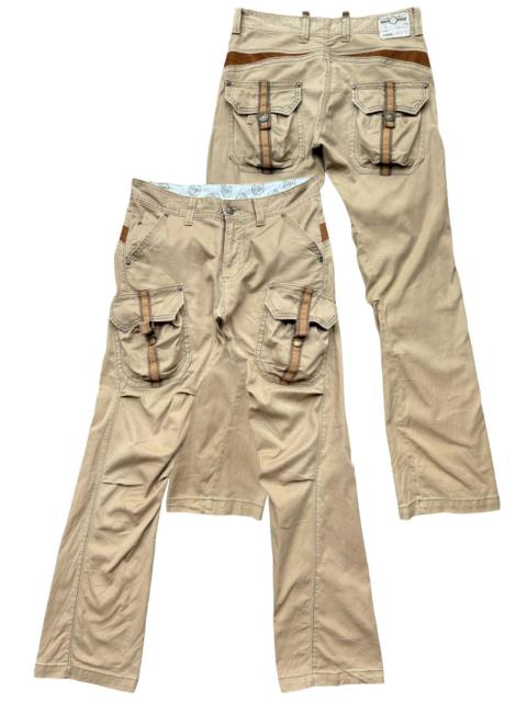 Other Designers Vintage Edwin Multipocket Cargo Bondage Flare Pants 34x33