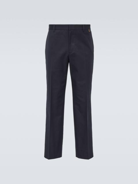 GUCCI Cotton twill straight pants