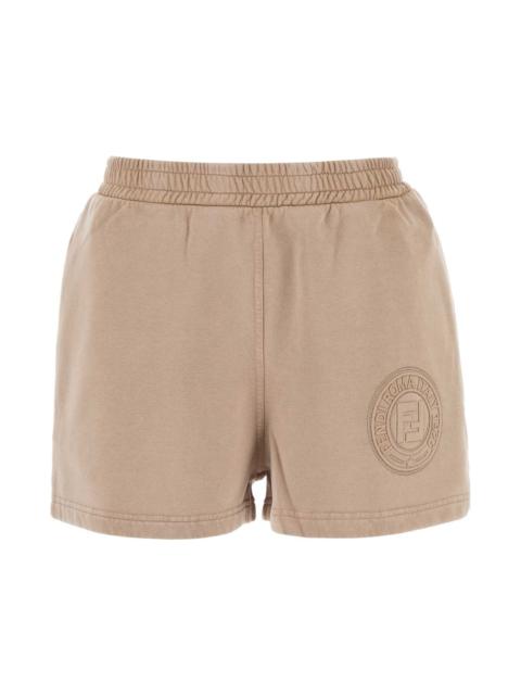 FENDI Cappuccino Cotton Shorts
