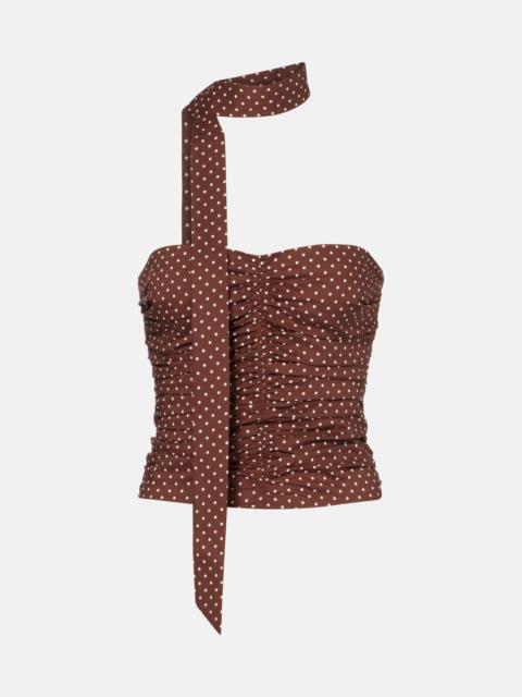 POSSE Edie polka-dot top