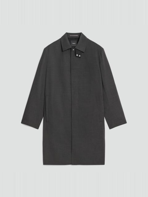 Theory Balmacaan Coat in Motion Wool