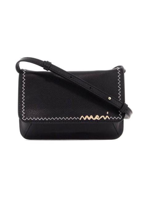 Flap Trunk Shoulder Bag With