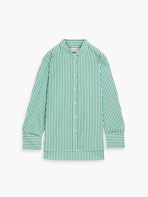 Other Designers Val striped cotton-poplin shirt