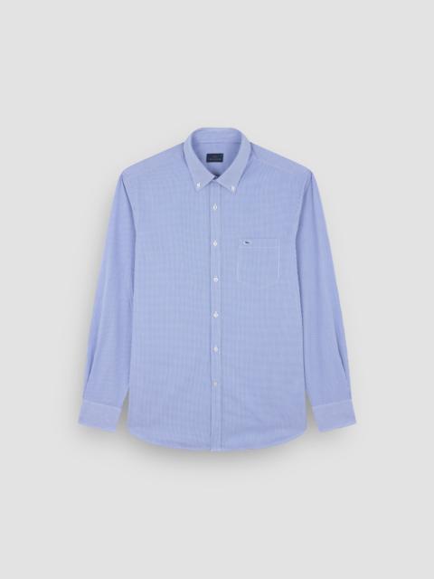 Paul & Shark COTTON POPLIN SHIRT WITH STRIPED PATTERN