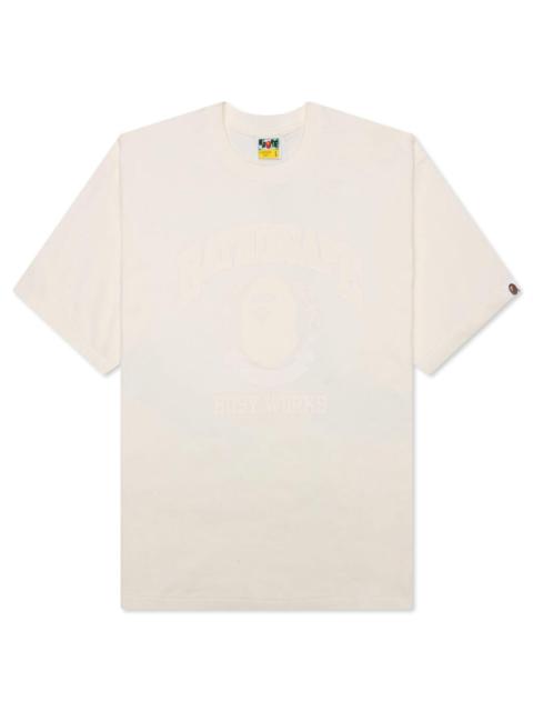 A BATHING APE® BATHING APE RELAXED FIT TEE - IVORY
