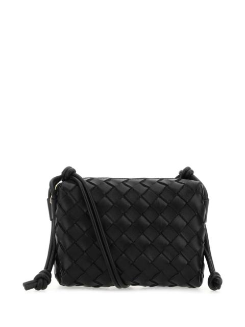Bottega Veneta Bottega Veneta Women Black Leather Small Loop Crossbody Bag