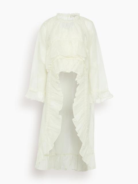 Sea Cornelia Solid High Low Top in Cream