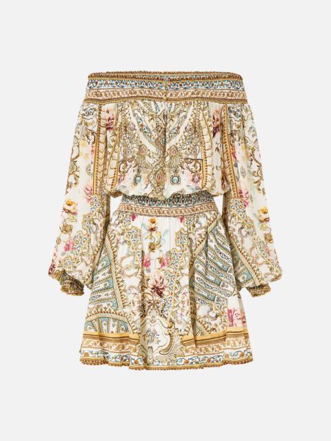 CAMILLA OFF SHOULDER SHORT DRESS